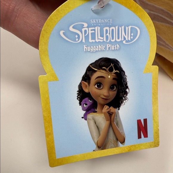 Oracle Sunny from “Spellbound”. Purple Plush Toy with Yellow and Pink Outfit - Picture 8 of 8